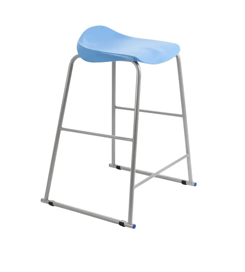 Titan High Stool 485mm x 485mm x 770mm 14+ Years Sky Blue