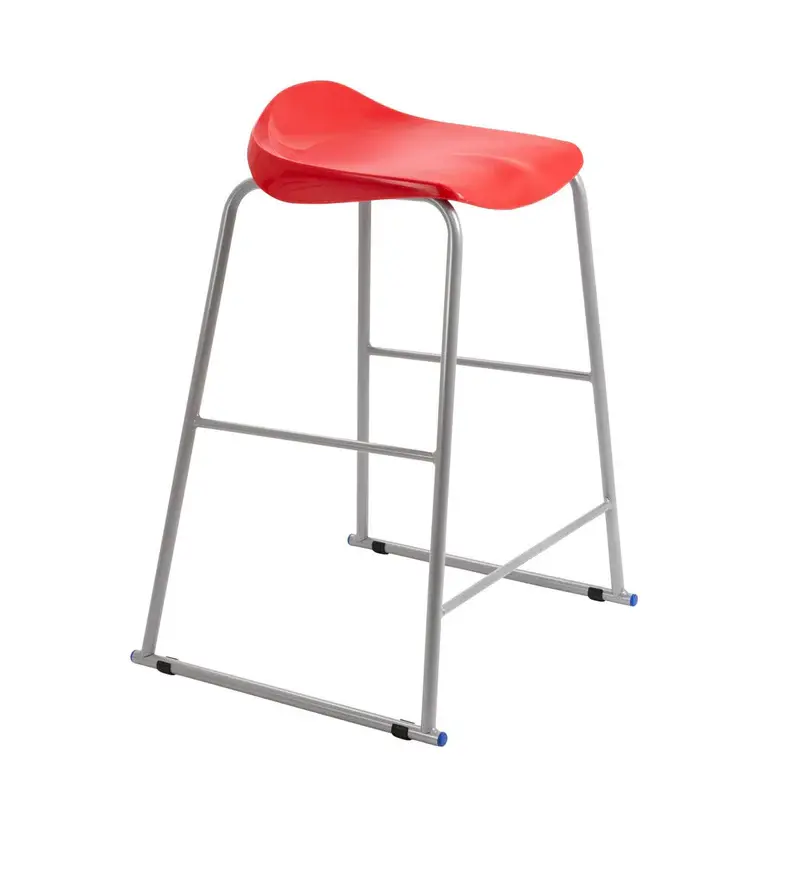 Titan High Stool 485mm x 485mm x 770mm 14+ Years Red