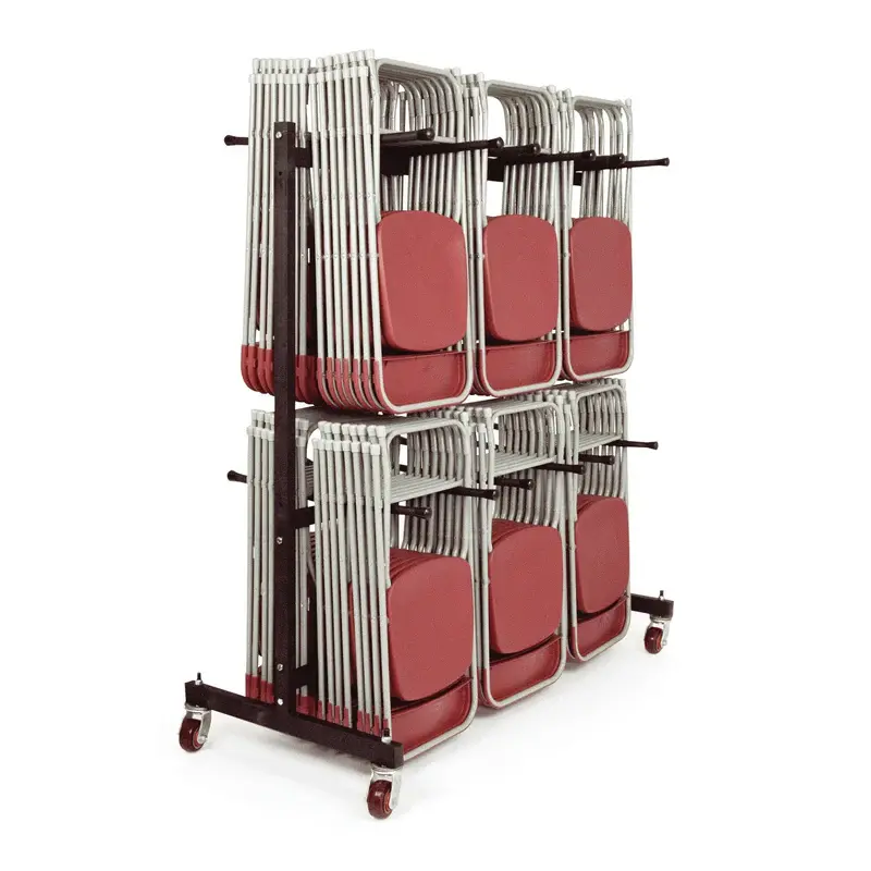 Titan Folding Chair Trolley Holds 140 Chairs Black