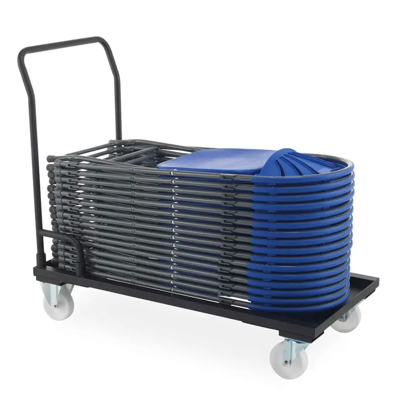 Titan Folding Chair Trolley Holds 40 Chairs Black