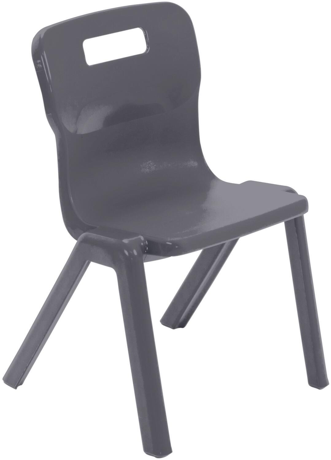 Titan One Piece Chair 360mm x 345mm x 555mm 4 - 6 Years Charcoal
