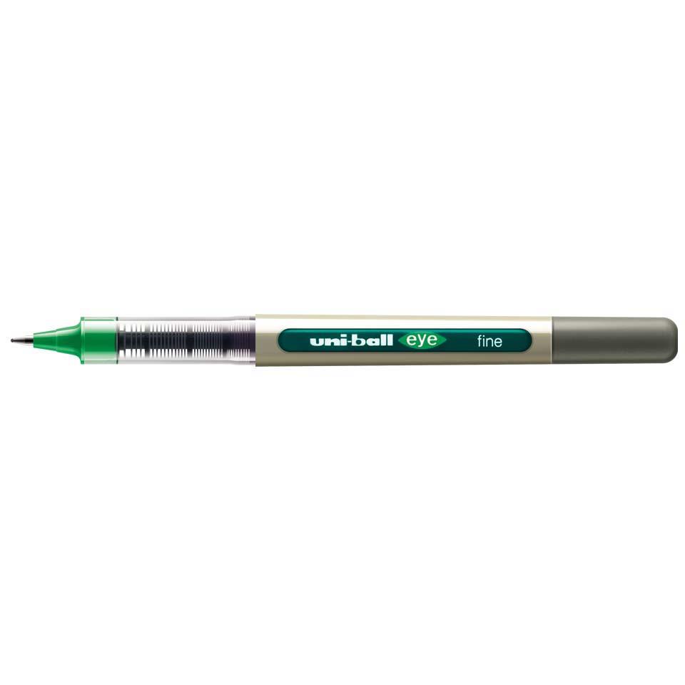 Uni Ball UB157  Rollerball Pens Green 552174000