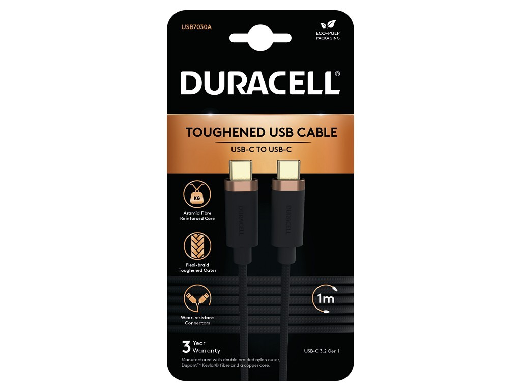 Duracell 1m Fast USB-C to USB-C Cable