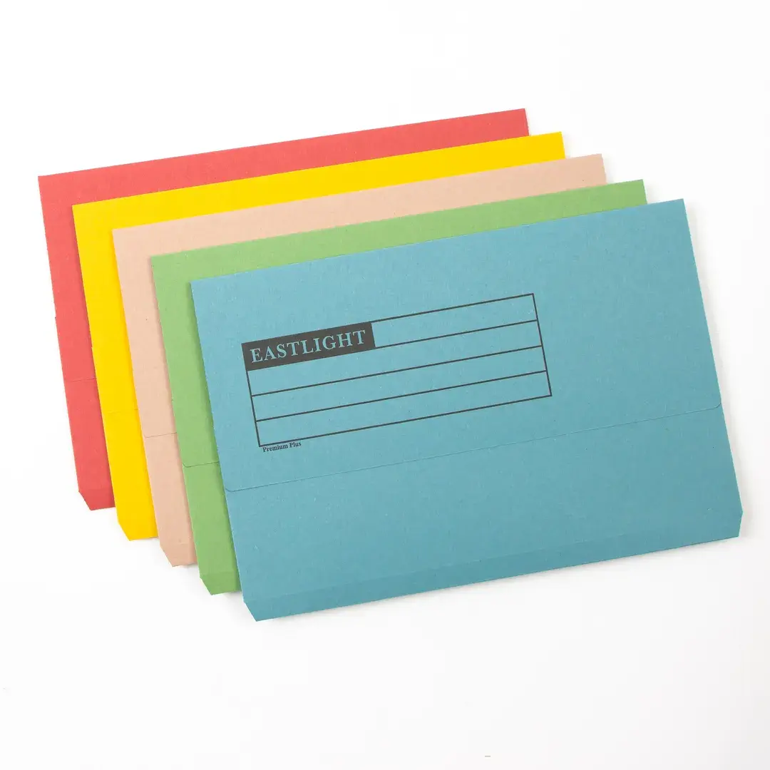 Manilla Document Wallets Foolscap Assorted