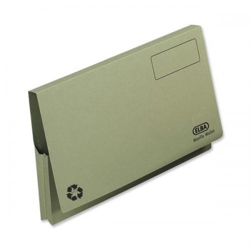 Full Flap Document Wallets Foolscap Green