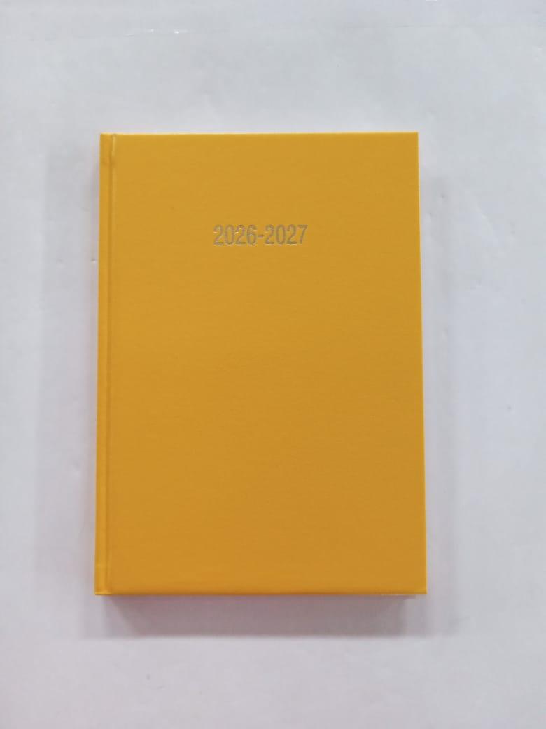 Academic Year Diary A5 Week To View Yellow 2026/27