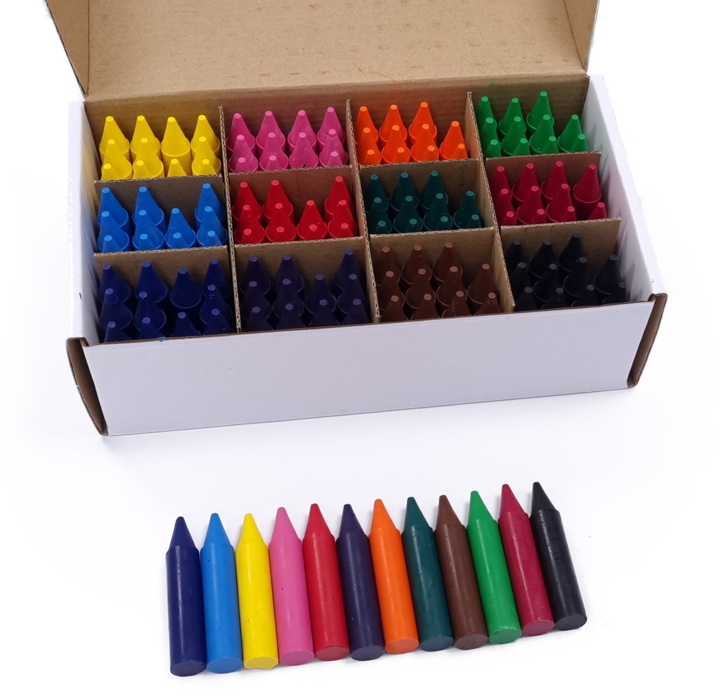 Wax Crayons Assorted Pack 144s