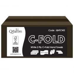 2Ply White C Fold Hand Towel X 2430