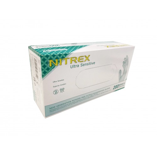 Medisafe GN92M Blue Nitrile Ultra Sensitive Gloves Medium pk 200