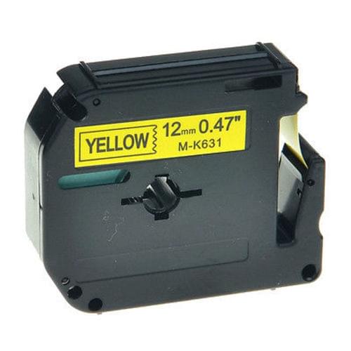Compatible Brother MK 631 P-Touch Tape 12mm x 8m Black on Yellow