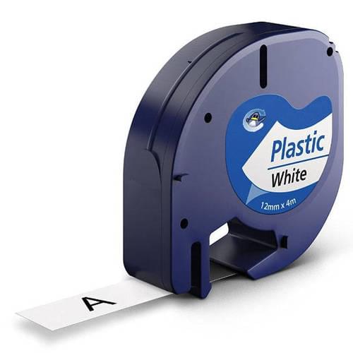 Compatible Dymo S0721610 91201 12mm x 4m Black On White Tape
