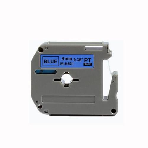 Compatible Brother MK 521 P-Touch Tape 9mm x 8m Black on Blue