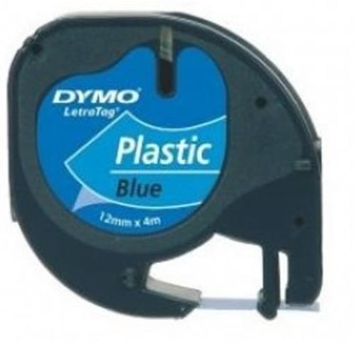 Compatible Dymo S0721650 12mm x 4m Black on Blue Label Tape