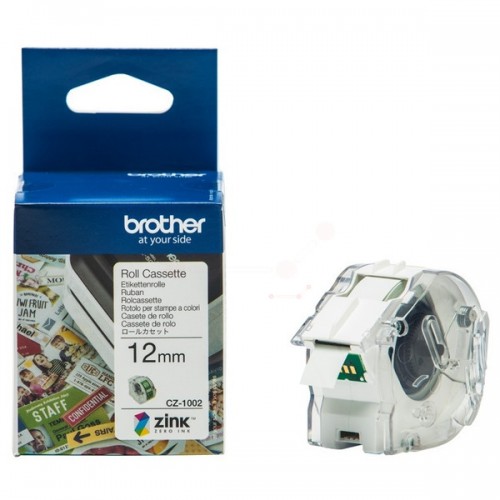 Brother CZ-1002 full Colour Continuous Label Roll 12mm x 5m