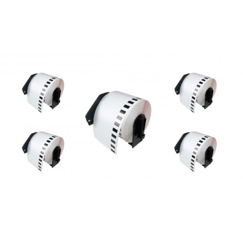 5 x Compatible Brother DK-11201 Thermal 29x90mm Address Labels 400 labels a roll