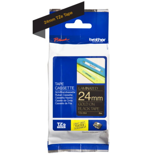 Brother TZE-354 P-Touch Ribbon 24mm x 8m