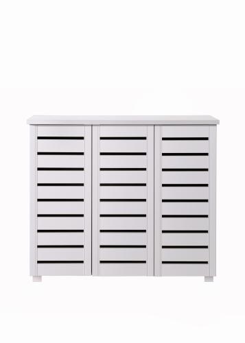 Essentials 3 Door Shoe Cabinet White | TAD039 | 