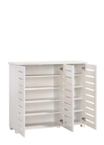 Essentials 3 Door Shoe Cabinet White | TAD039 | 