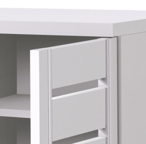 Essentials 2 Door Shoe Cabinet White | TAD040 | 