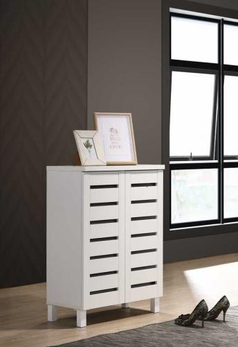 Essentials 2 Door Shoe Cabinet White | TAD040 | 