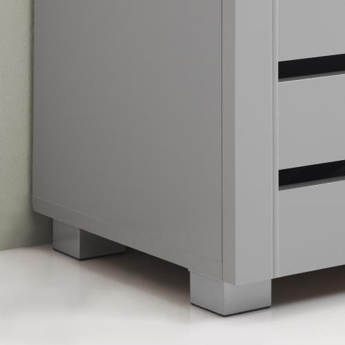 Essentials 3 Door Shoe Cabinet Grey | TAD042 | 