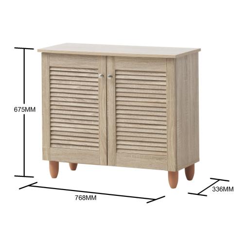 Essentials 2 Door Shoe Cabinet Oak | TAD046 | 
