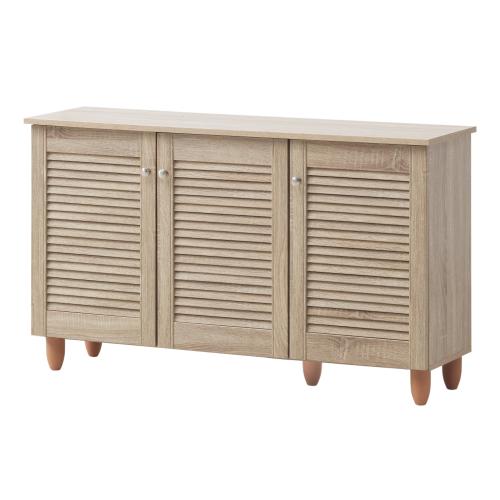 Essentials 3 Door Shoe Cabinet Oak | TAD048 | 