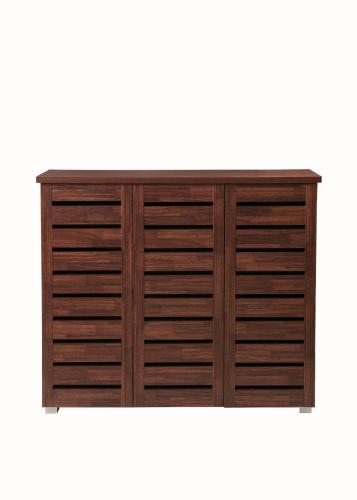 Essentials 3 Door Shoe Cabinet Dirty Oak | TAD094 | 