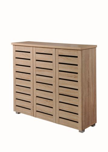 Essentials 3 Door Shoe Cabinet Sonoma Oak | TAD095 | 