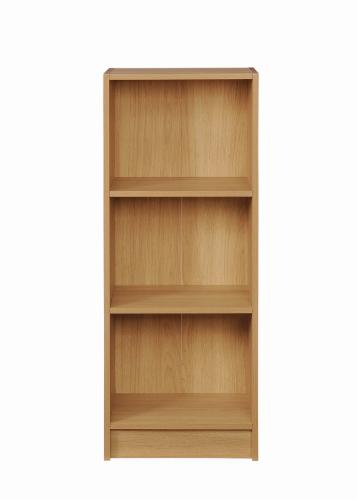 Essentials Medium Narrow Bookcase Oak