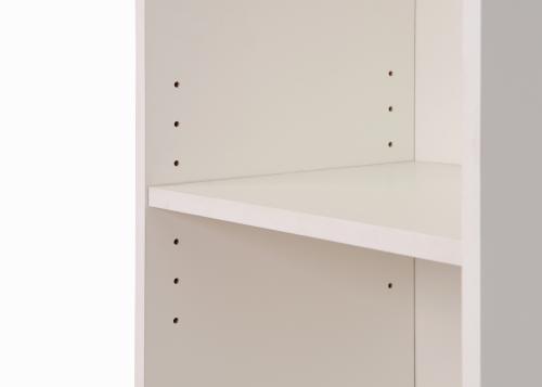 Essentials Medium Narrow Bookcase White