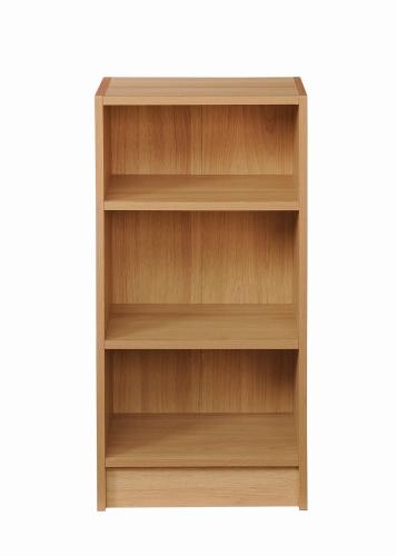 Essentials Small Narrow Bookcase Oak