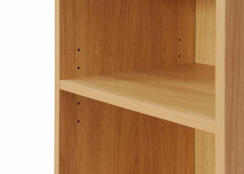 Essentials Small Narrow Bookcase Oak | TAD101 | 