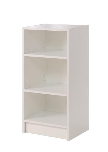 Essentials Small Narrow Bookcase White