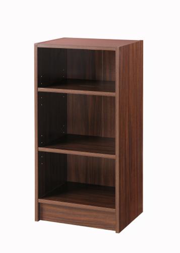 Essentials Small Narrow Bookcase Walnut
