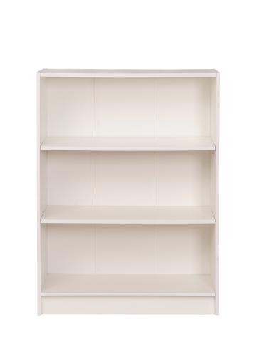 Essentials Low Wide Bookcase White | TAD105 | 