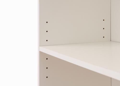 Essentials Low Wide Bookcase White | TAD105 | 