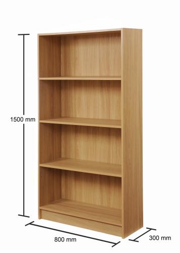 Essentials Tall Bookcase Oak | TAD107 | 