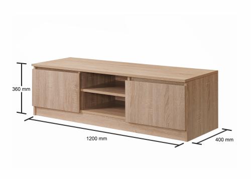 Essentials 120Cm Tv Cabinet Sonoma Oak | TAD120 | 