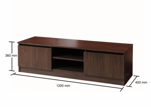 Essentials 120Cm Tv Cabinet Wenge Dark Oak | TAD121 | 