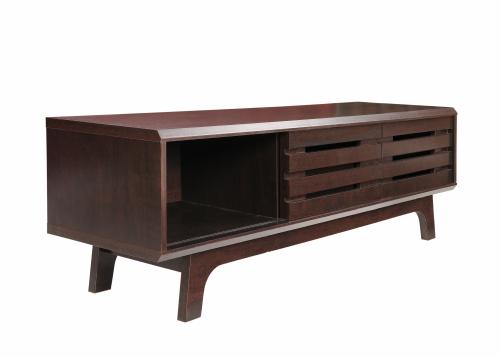 Essentials Tv Cabinet With Sliding Doors Wenge Dark Oak | TAD161 | 