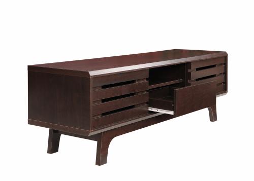 Essentials Tv Cabinet With Sliding Doors Wenge Dark Oak | TAD161 | 