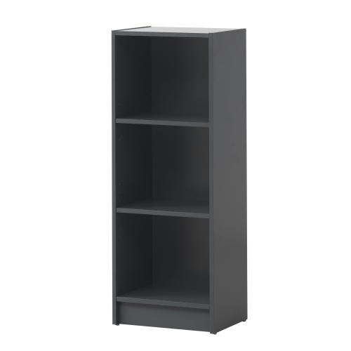 Essentials Medium Narrow Bookcase Dark Grey | TAD340 | 