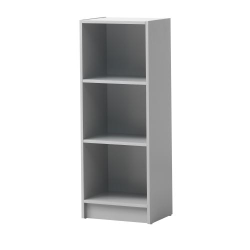 Essentials Medium Narrow Bookcase Grey