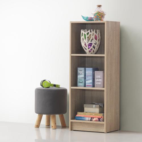 Essentials Medium Narrow Bookcase Oak