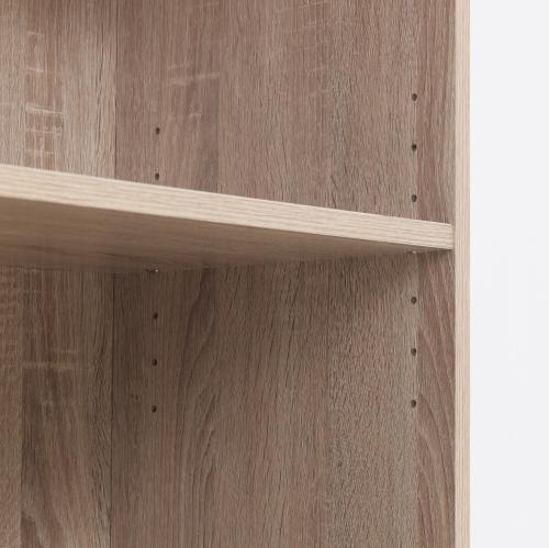 Essentials Medium Narrow Bookcase Oak | TAD342 | 