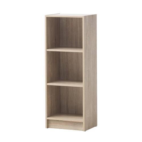 Essentials Medium Narrow Bookcase Oak | TAD342 | 