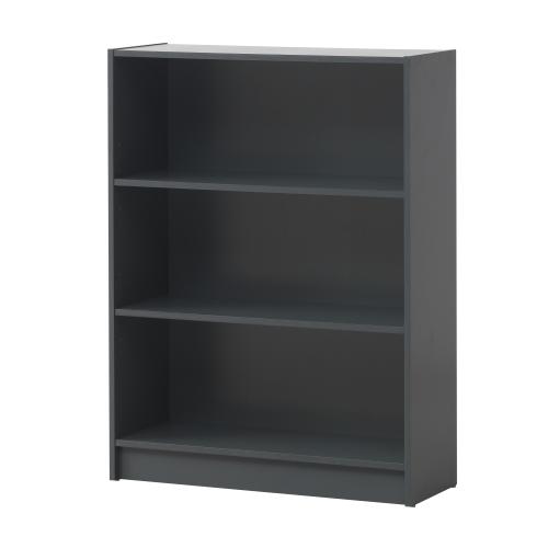 Essentials Low Wide Bookcase Dark Grey | TAD346 | 
