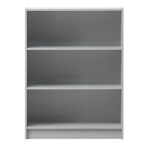 Essentials Low Wide Bookcase Grey | TAD347 | 
