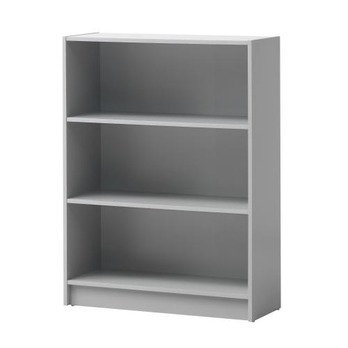 Essentials Low Wide Bookcase Grey | TAD347 | 